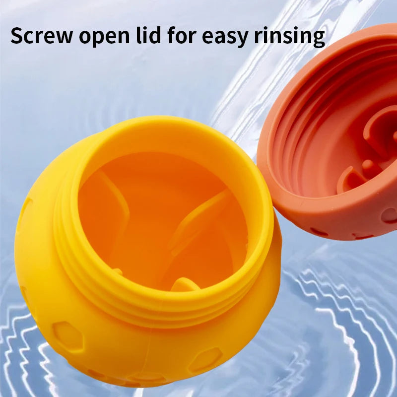 Dog Toy Ball, Nontoxic Bite Resistant Toy Ball for Pet Dogs Puppy Cat, Dog Pet Food Treat Feeder Chew Tooth Cleaning Ball