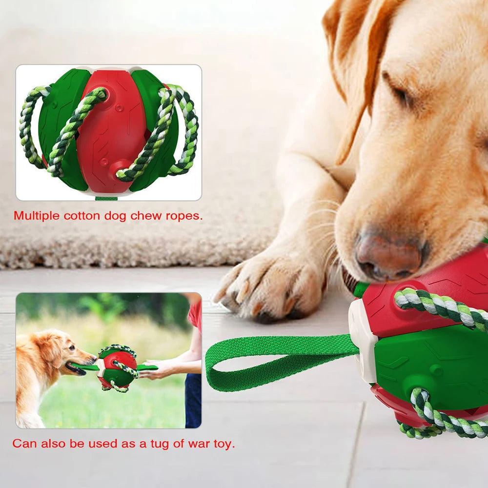 Dog Soccer Ball Interactive Toys Auto Expand Training Toys Outdoor Frisbee Pet Toys Dog Training Tools