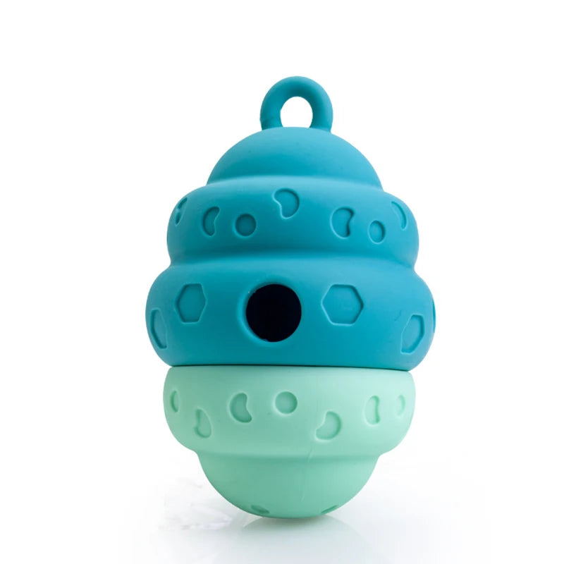 Dog Toy Ball, Nontoxic Bite Resistant Toy Ball for Pet Dogs Puppy Cat, Dog Pet Food Treat Feeder Chew Tooth Cleaning Ball