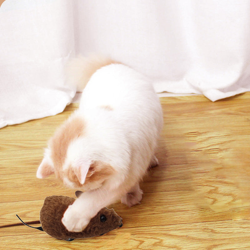 Pet Mouse Toy For Cats Dogs Plush Electronic Sound Interactive Smart Mice Animal Toys Self Fun Relieve Boredom