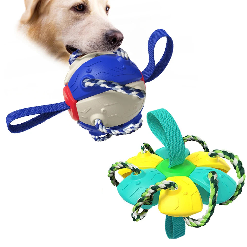 Dog Soccer Ball Interactive Toys Auto Expand Training Toys Outdoor Frisbee Pet Toys Dog Training Tools