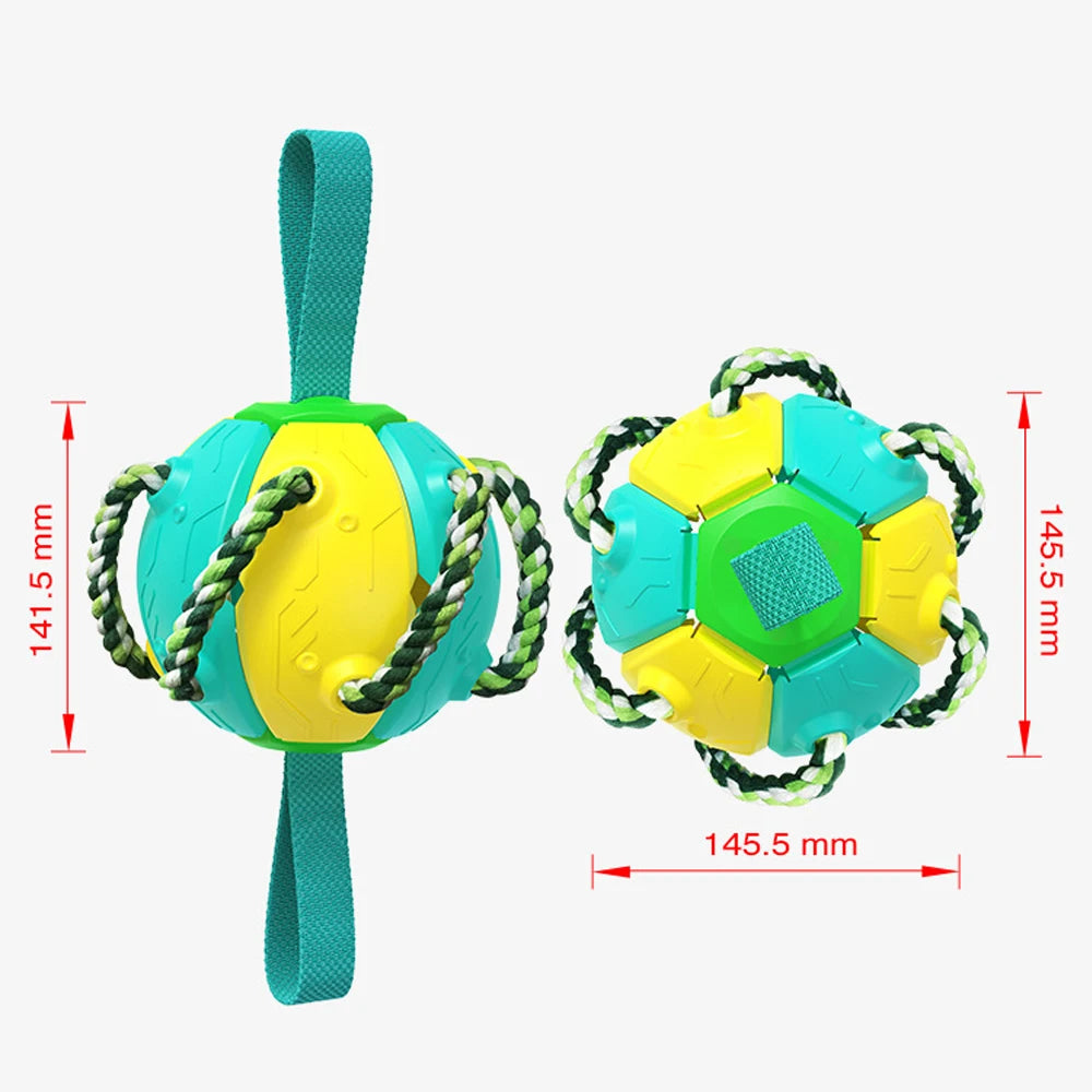 Dog Soccer Ball Interactive Toys Auto Expand Training Toys Outdoor Frisbee Pet Toys Dog Training Tools